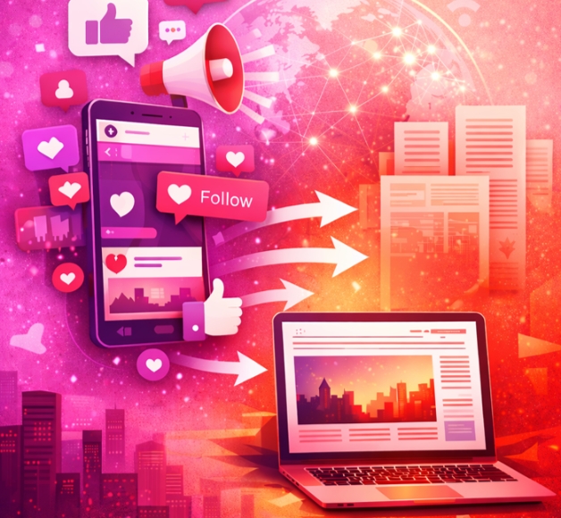 Illustration de l’offre Social Publishing de Centre France Pub pour la communication des annonceurs sur les réseaux sociaux