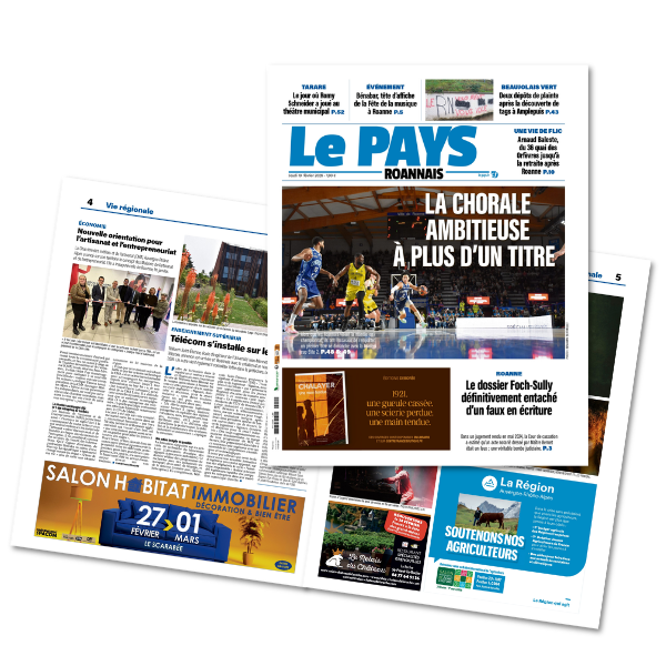 La nouvelle maquette du journal Le Pays Roannais